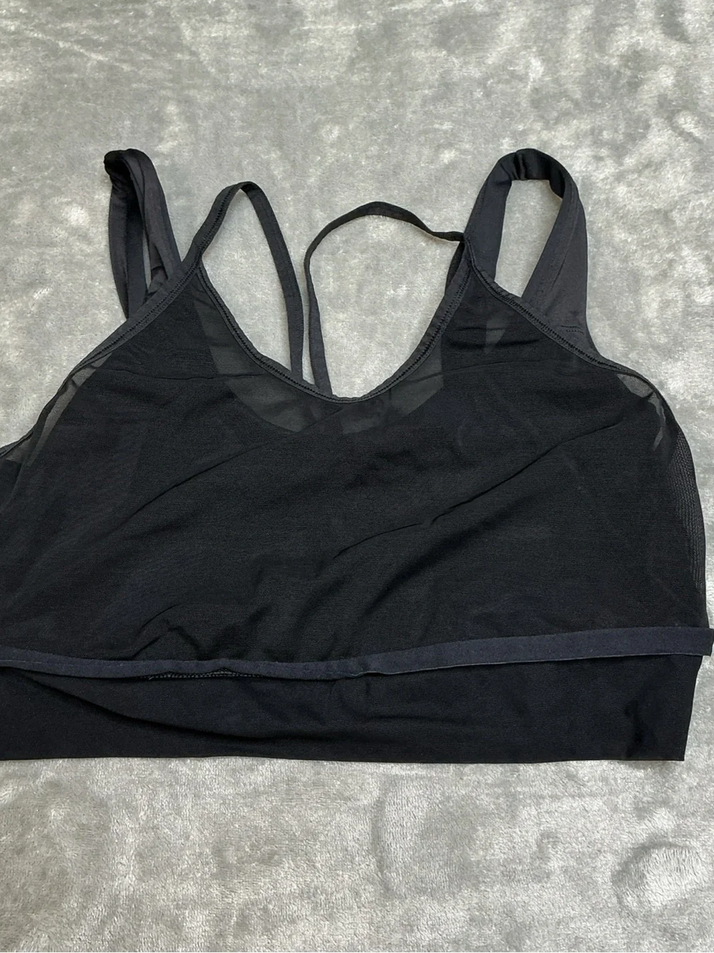 ALO Yoga Black Strappy Sports Bra